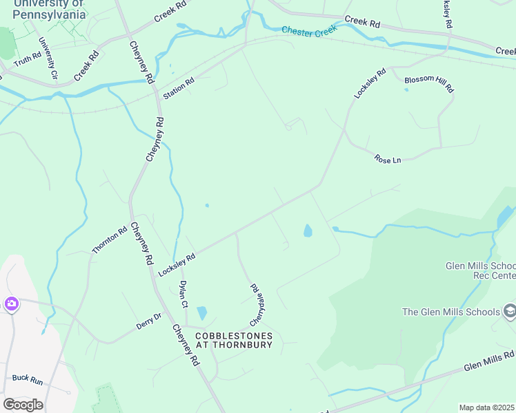 map of restaurants, bars, coffee shops, grocery stores, and more near 167 Locksley Road in Glen Mills