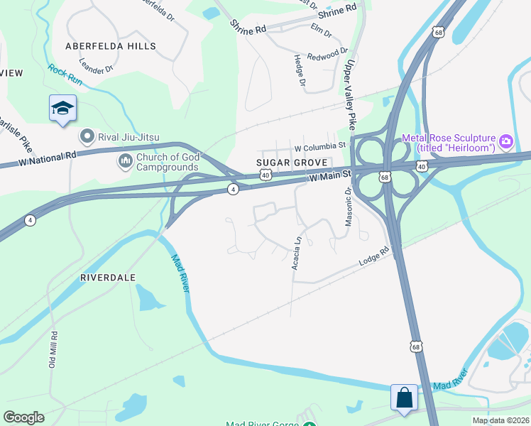 map of restaurants, bars, coffee shops, grocery stores, and more near 7-8 Fellowcraft Avenue in Springfield