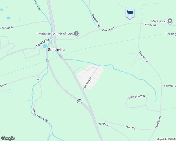 map of restaurants, bars, coffee shops, grocery stores, and more near 121 Locust Lane in New Providence