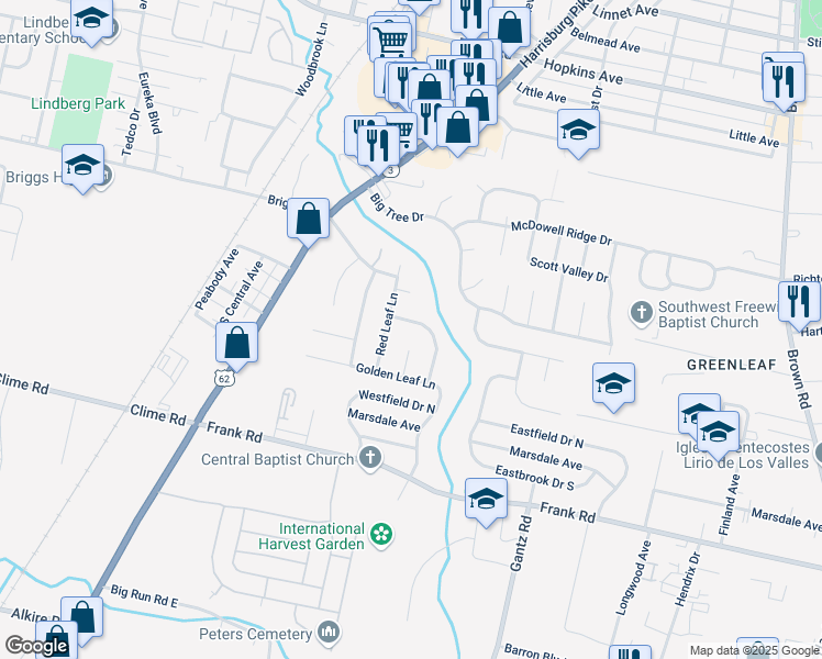 map of restaurants, bars, coffee shops, grocery stores, and more near 2169 Summer Breeze Drive in Columbus