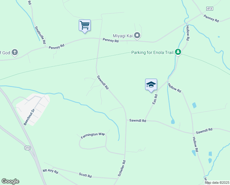 map of restaurants, bars, coffee shops, grocery stores, and more near 429 Sawmill Road in New Providence