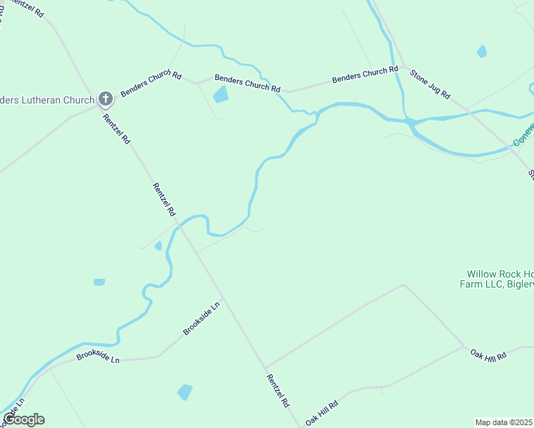 map of restaurants, bars, coffee shops, grocery stores, and more near 1095 Rentzel Road in Biglerville