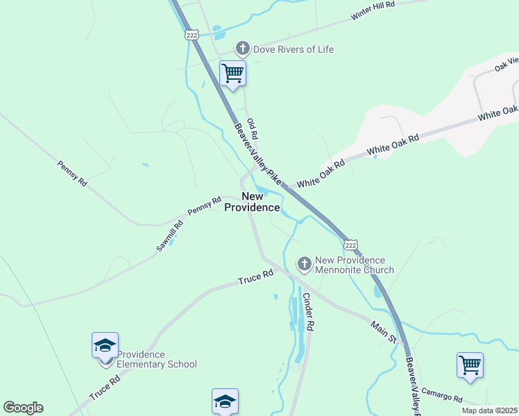map of restaurants, bars, coffee shops, grocery stores, and more near 2 Pennsy Road in New Providence