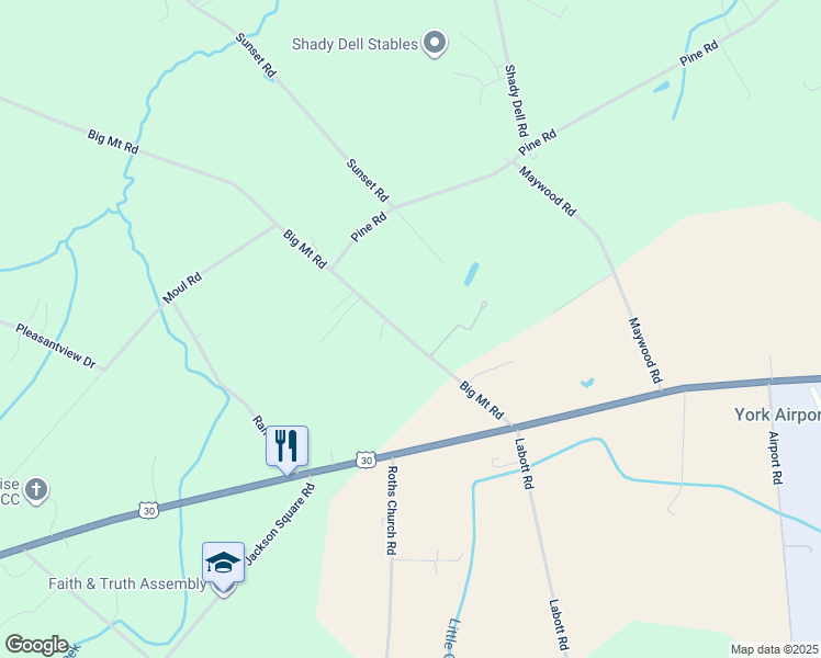 map of restaurants, bars, coffee shops, grocery stores, and more near 156 Big Mount Road in Thomasville
