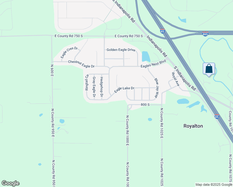 map of restaurants, bars, coffee shops, grocery stores, and more near 6199 Eagle Lake Drive in Zionsville