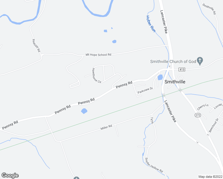 map of restaurants, bars, coffee shops, grocery stores, and more near 739 Pennsy Road in Willow Street