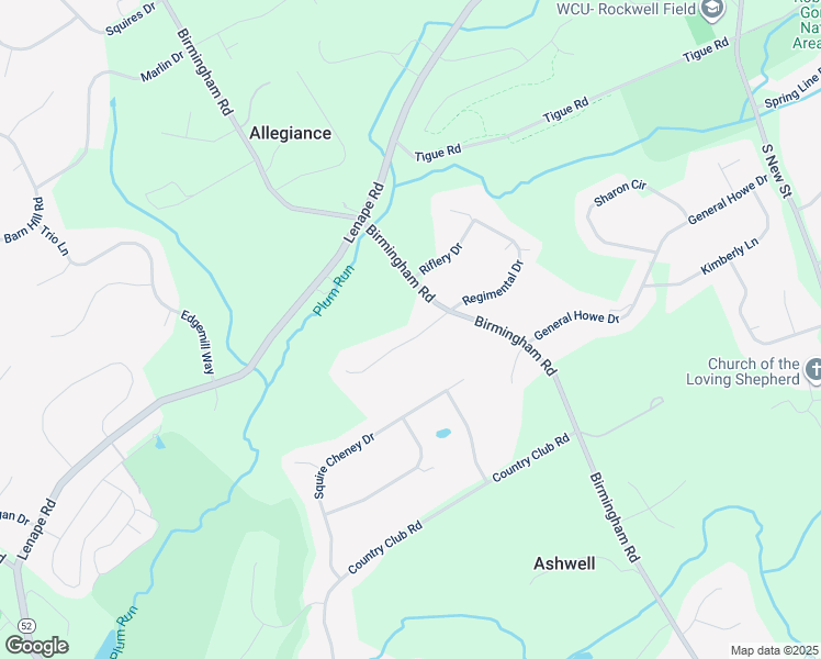 map of restaurants, bars, coffee shops, grocery stores, and more near 1005 Regimental Drive in West Chester