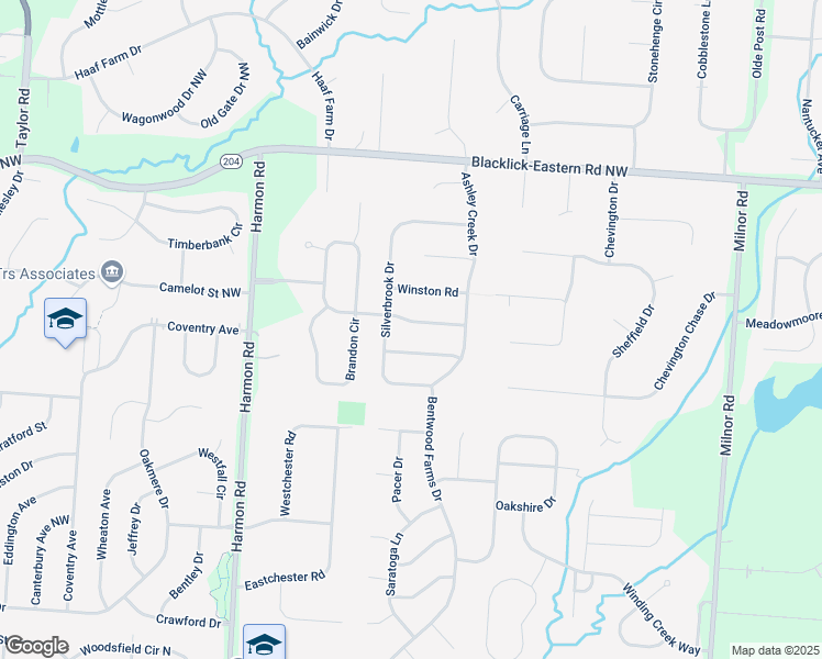 map of restaurants, bars, coffee shops, grocery stores, and more near 9169 Cotswold Drive in Pickerington