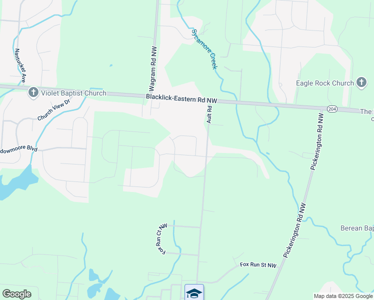 map of restaurants, bars, coffee shops, grocery stores, and more near 7609 Haverington Street Northwest in Pickerington