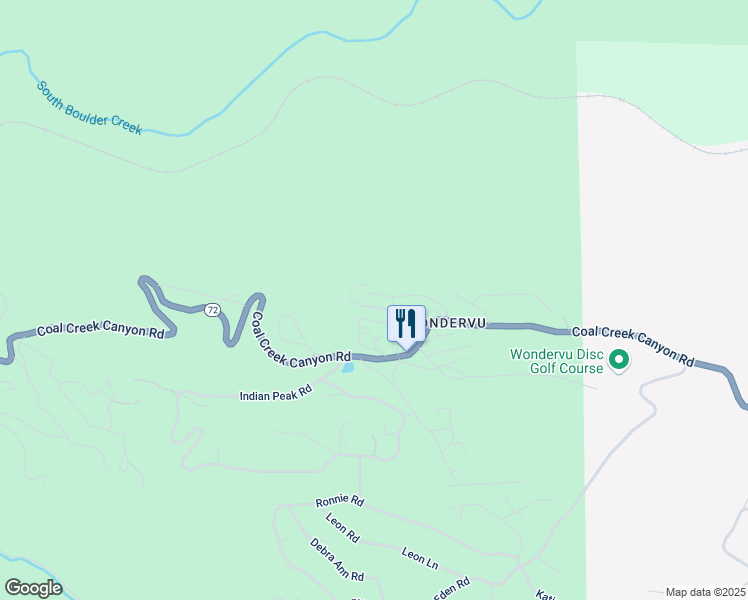 map of restaurants, bars, coffee shops, grocery stores, and more near 182 Outlook Drive in Golden