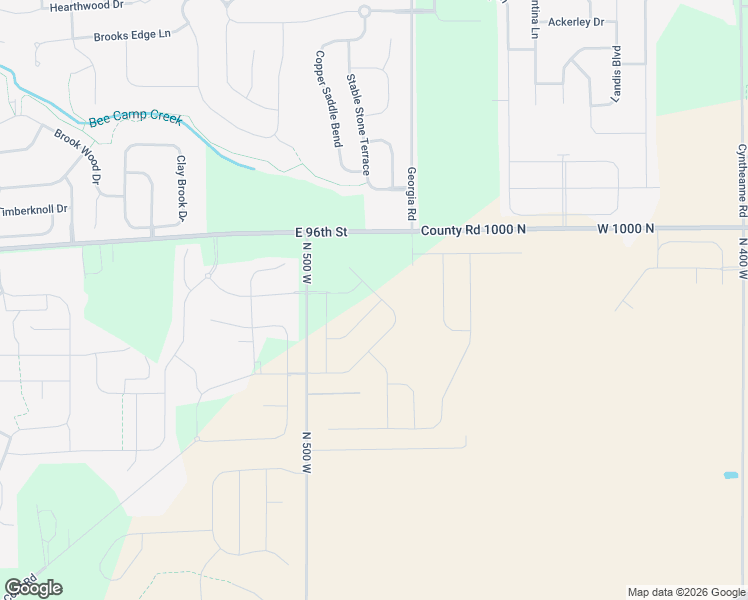 map of restaurants, bars, coffee shops, grocery stores, and more near 14880 East 96th Street in McCordsville