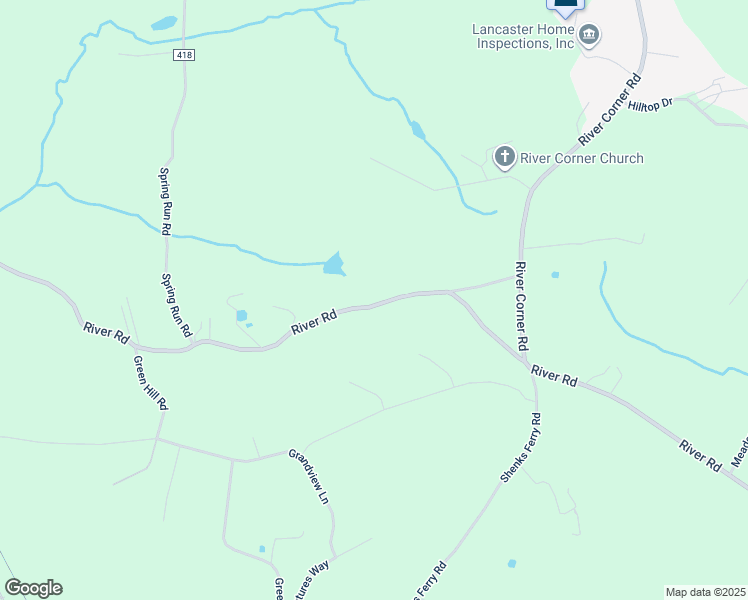 map of restaurants, bars, coffee shops, grocery stores, and more near 6201 River Road in Conestoga