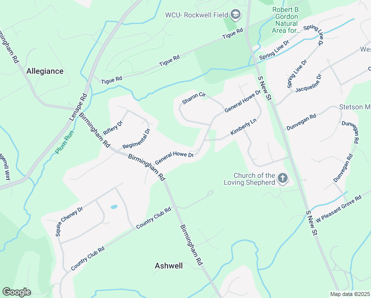 map of restaurants, bars, coffee shops, grocery stores, and more near 905 General Howe Drive in West Chester