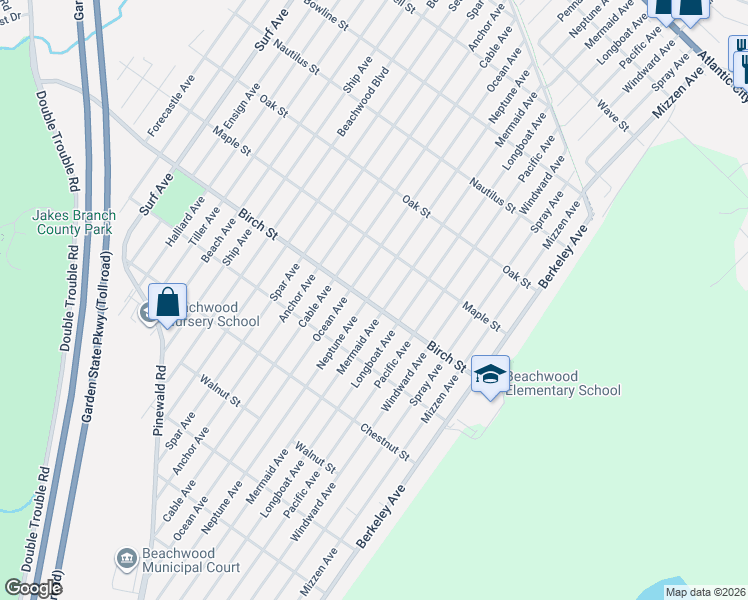 map of restaurants, bars, coffee shops, grocery stores, and more near in Beachwood