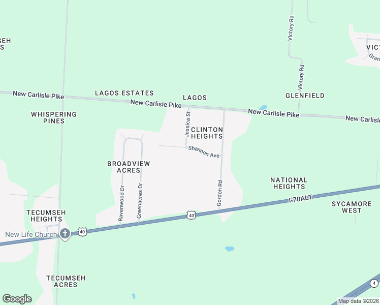 map of restaurants, bars, coffee shops, grocery stores, and more near 4909 Shannon Ave in Springfield