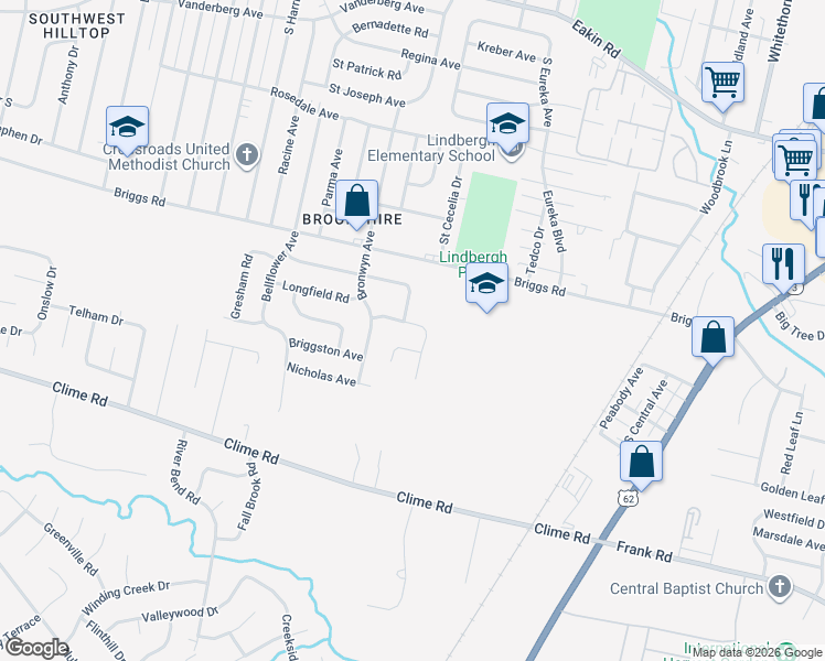 map of restaurants, bars, coffee shops, grocery stores, and more near 2700 Hafton Woods Court in Columbus
