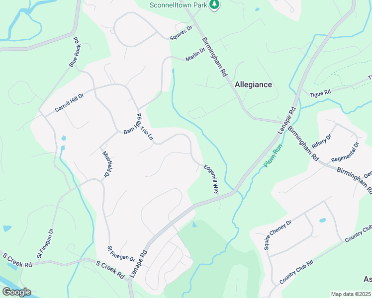 map of restaurants, bars, coffee shops, grocery stores, and more near 1031 Bucktail Way in West Chester
