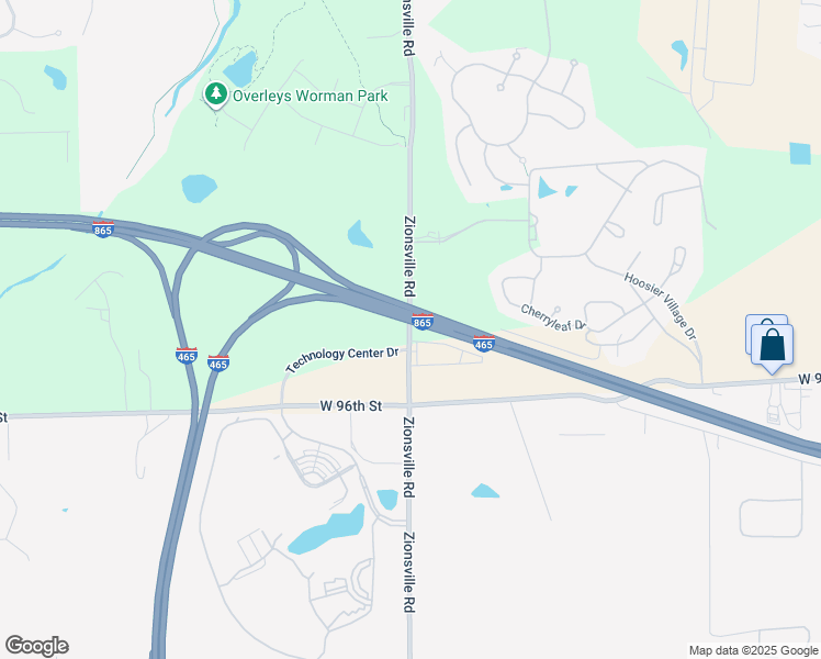 map of restaurants, bars, coffee shops, grocery stores, and more near 9835 Zionsville Road in Zionsville