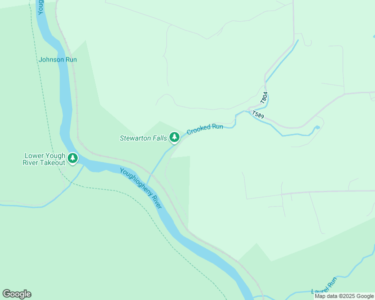map of restaurants, bars, coffee shops, grocery stores, and more near 589 Stewarton Road in Mill Run