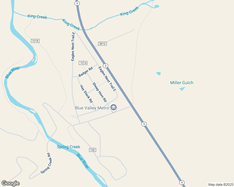 map of restaurants, bars, coffee shops, grocery stores, and more near 133 Eagles Nest Trail East in Silverthorne
