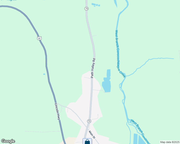 map of restaurants, bars, coffee shops, grocery stores, and more near 717 Path Valley Road in Fort Loudon