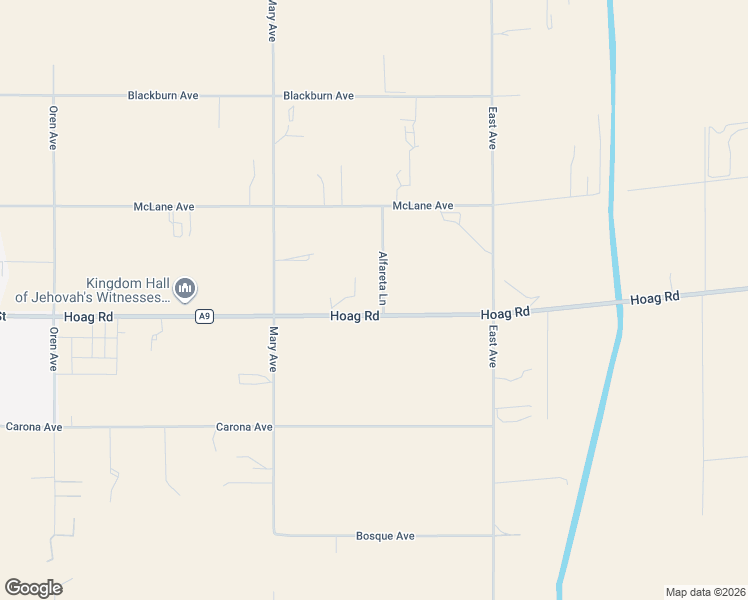map of restaurants, bars, coffee shops, grocery stores, and more near 4515 Alfareta Lane in Corning