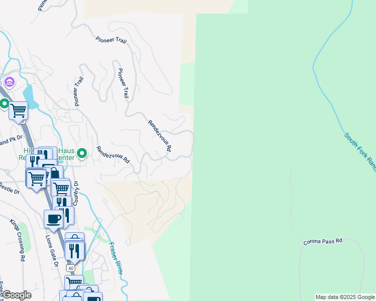 map of restaurants, bars, coffee shops, grocery stores, and more near 250 Friendship Drive in Winter Park