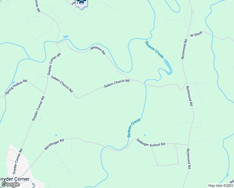 map of restaurants, bars, coffee shops, grocery stores, and more near 576 Salem Church Road in Windsor