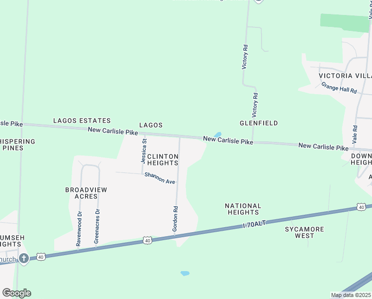 map of restaurants, bars, coffee shops, grocery stores, and more near 308 Gordon Road in Springfield