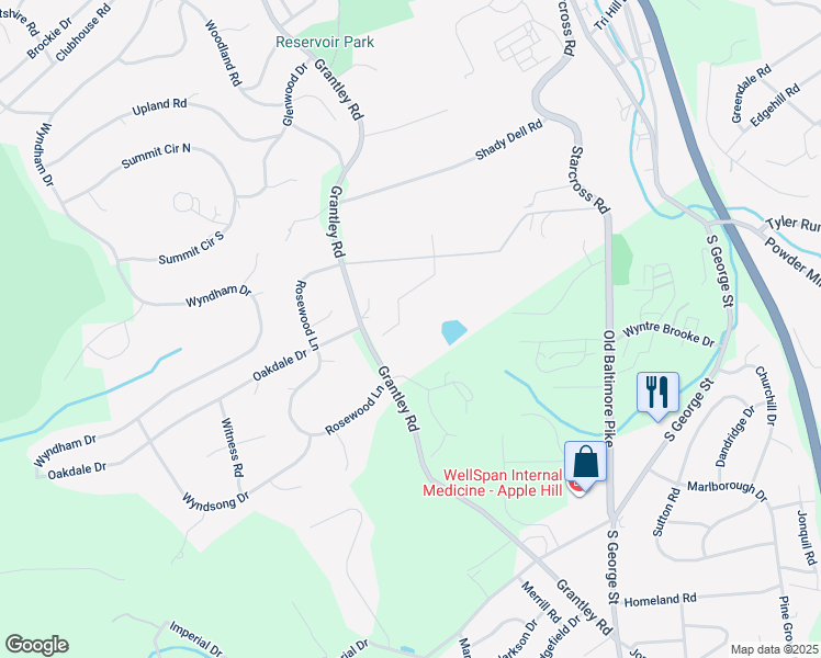 map of restaurants, bars, coffee shops, grocery stores, and more near 1895 Grantley Road in York