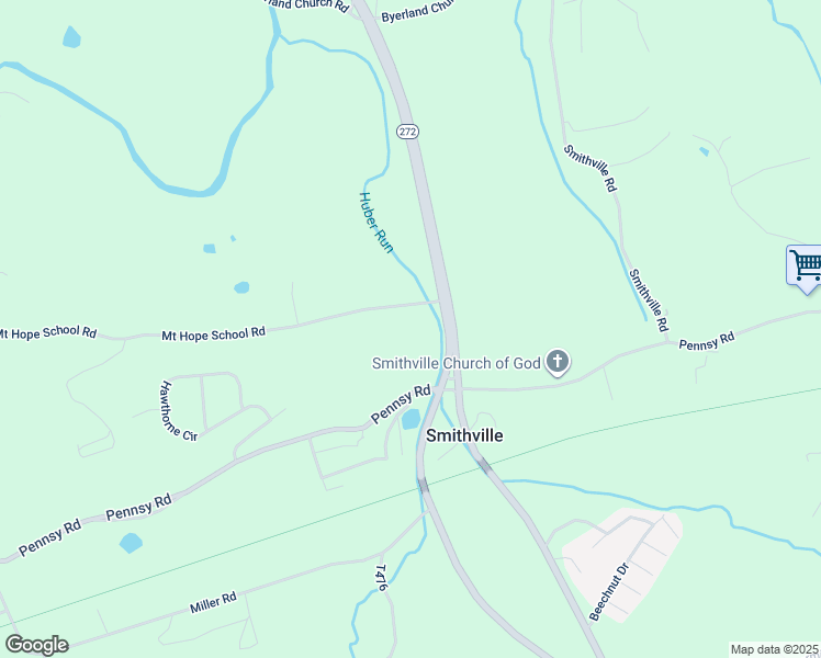 map of restaurants, bars, coffee shops, grocery stores, and more near 14 Mount Hope School Road in Willow Street
