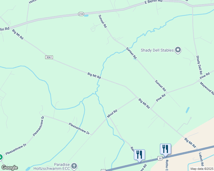 map of restaurants, bars, coffee shops, grocery stores, and more near 472 Big Mount Road in Thomasville