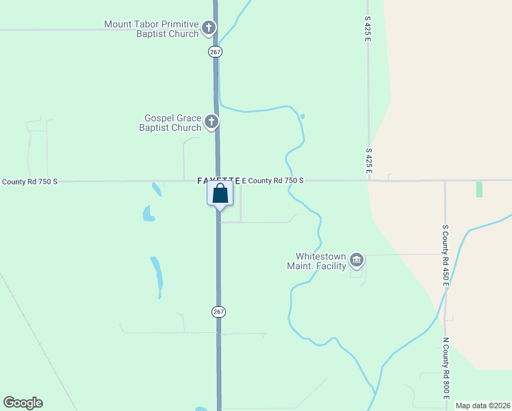 map of restaurants, bars, coffee shops, grocery stores, and more near 3821 750 South in Lebanon