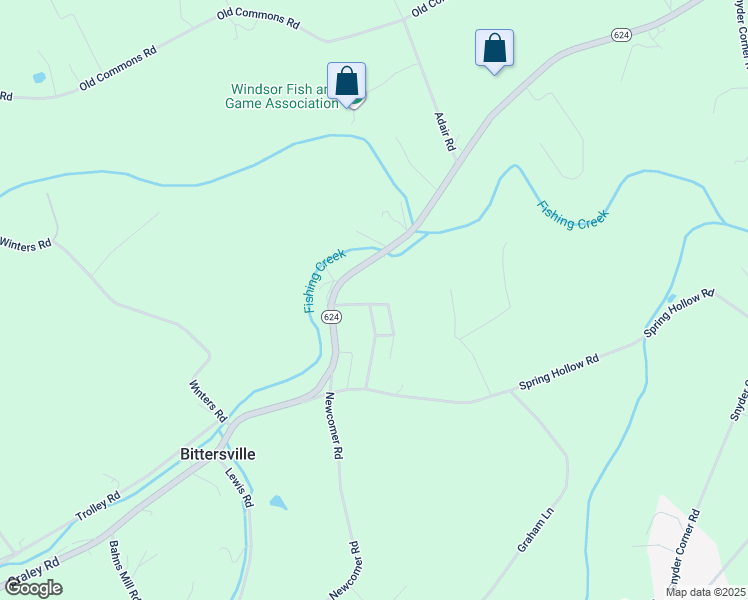 map of restaurants, bars, coffee shops, grocery stores, and more near 114 Fawn Circle Drive in Windsor