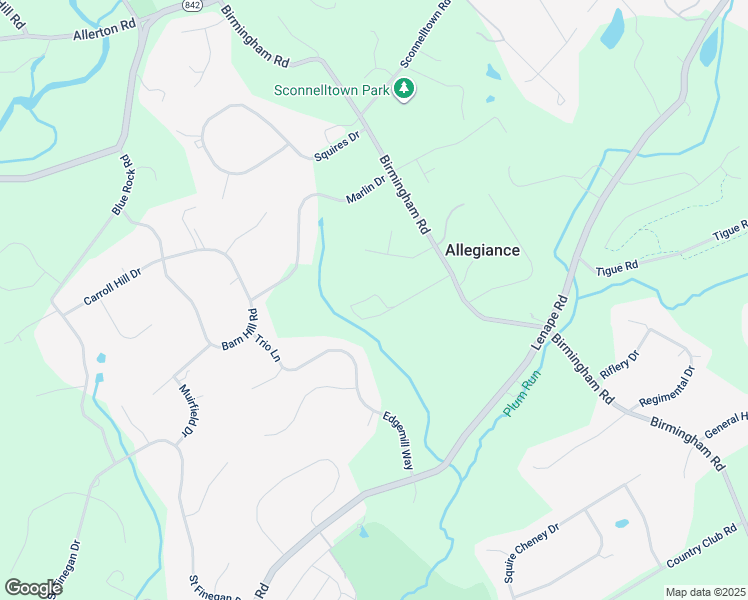 map of restaurants, bars, coffee shops, grocery stores, and more near 414 Birmingham Road in West Chester