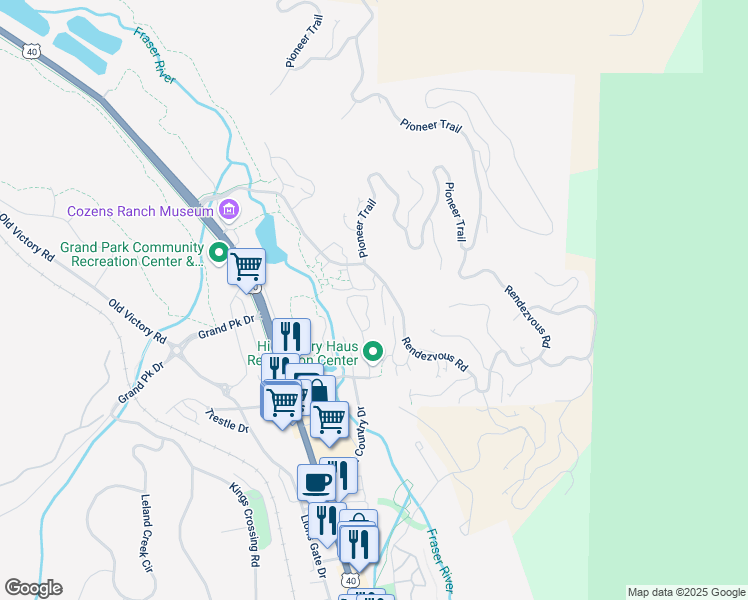 map of restaurants, bars, coffee shops, grocery stores, and more near 34 Pinecone Trail in Winter Park
