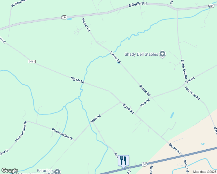 map of restaurants, bars, coffee shops, grocery stores, and more near 416 Big Mount Road in Thomasville