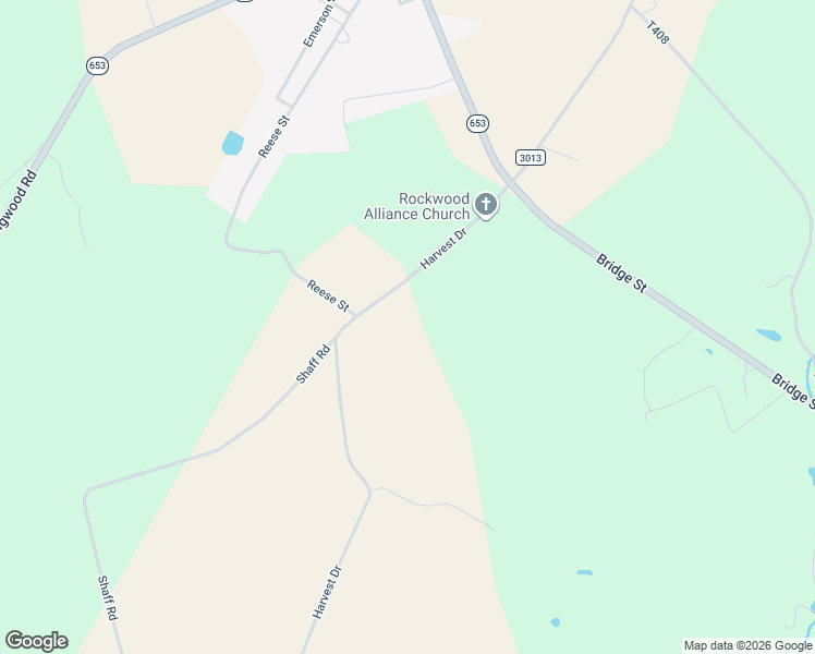 map of restaurants, bars, coffee shops, grocery stores, and more near 534 Harvest Drive in Rockwood