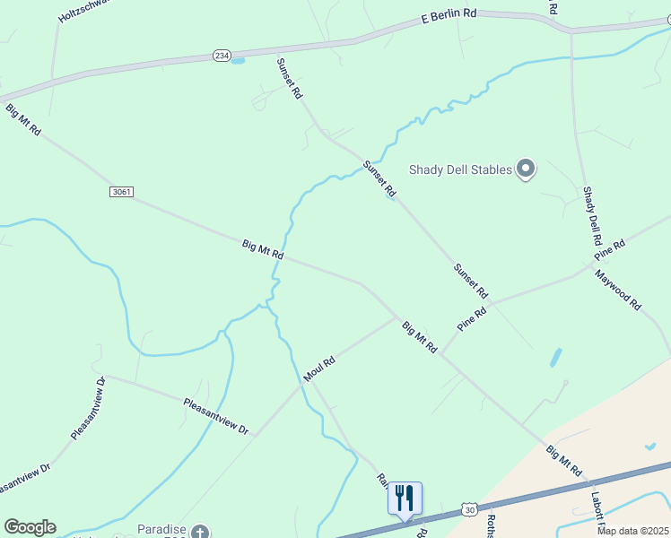 map of restaurants, bars, coffee shops, grocery stores, and more near 446 Big Mount Road in Thomasville