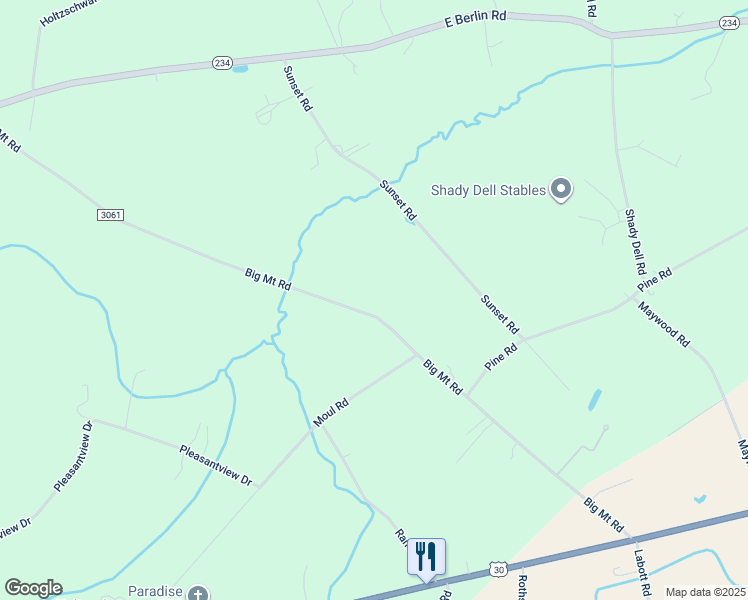 map of restaurants, bars, coffee shops, grocery stores, and more near 416 Big Mount Road in Thomasville