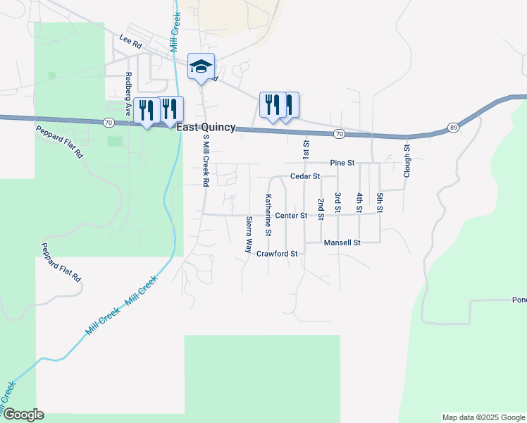 map of restaurants, bars, coffee shops, grocery stores, and more near 1992 Center St in Quincy