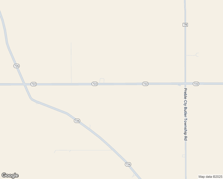 map of restaurants, bars, coffee shops, grocery stores, and more near 3077 Ohio 722 in New Madison