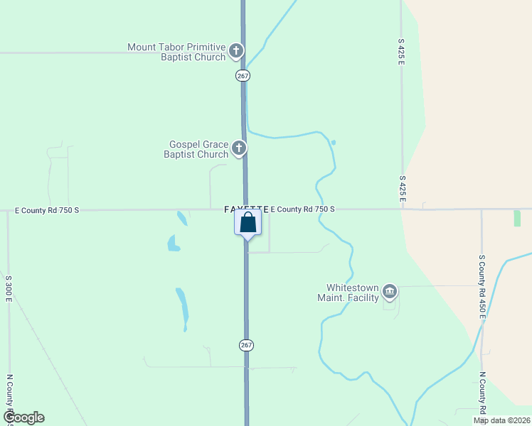 map of restaurants, bars, coffee shops, grocery stores, and more near 3821 East 750 South in Lebanon