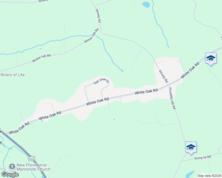 map of restaurants, bars, coffee shops, grocery stores, and more near 14 Oak View Drive in Strasburg