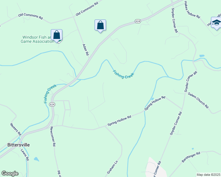 map of restaurants, bars, coffee shops, grocery stores, and more near 81 Miller Ln in Windsor