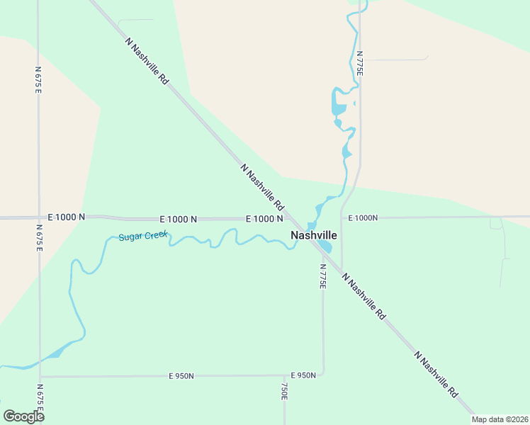 map of restaurants, bars, coffee shops, grocery stores, and more near 7396 East 1000 North in Pendleton