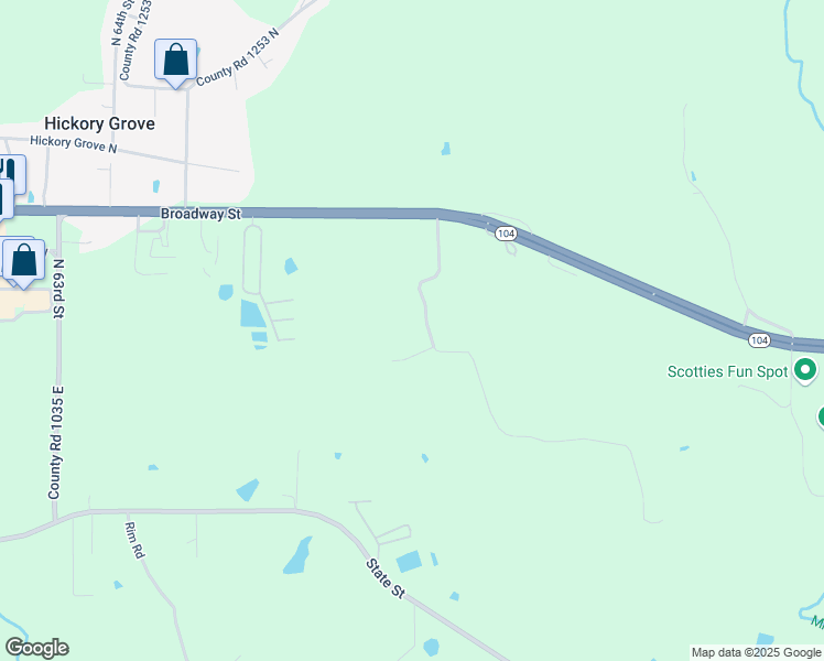 map of restaurants, bars, coffee shops, grocery stores, and more near 127 North Meyer Road in Quincy