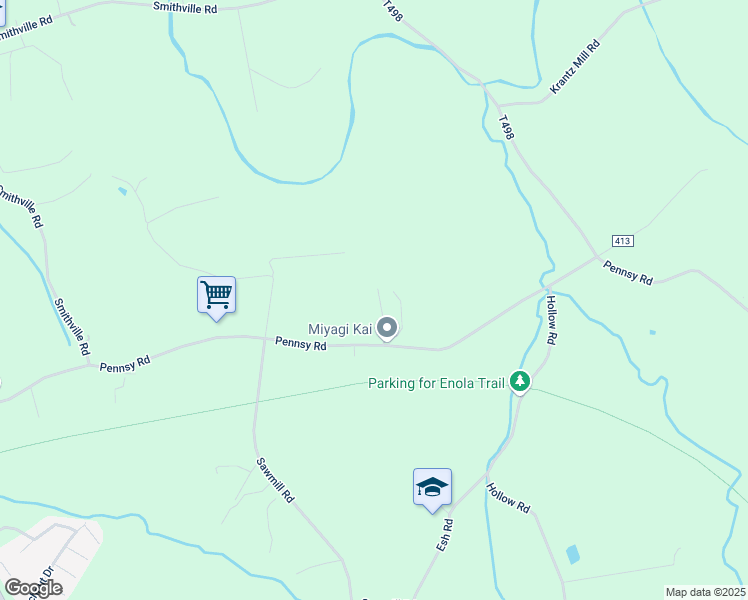 map of restaurants, bars, coffee shops, grocery stores, and more near 22 Ashton Drive in New Providence