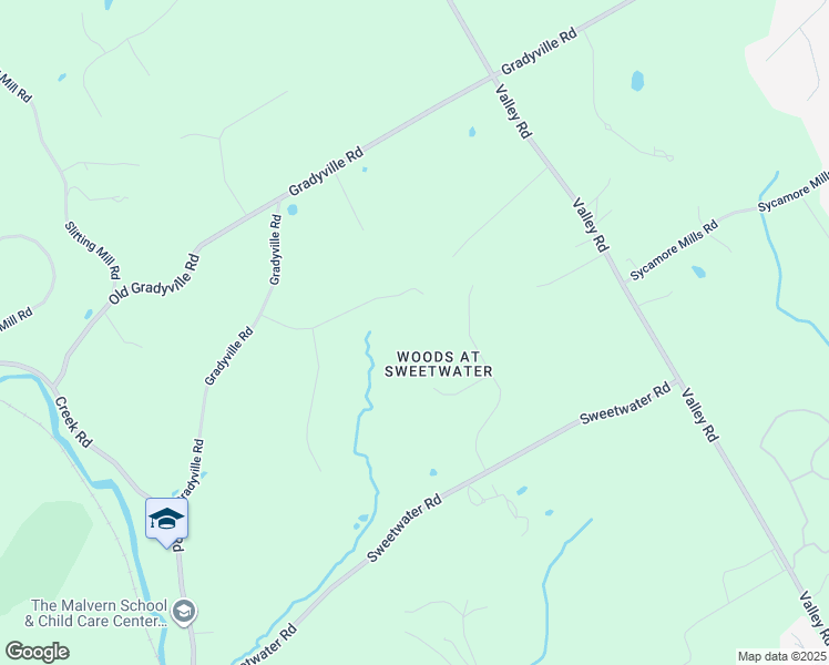 map of restaurants, bars, coffee shops, grocery stores, and more near 23 Honeysuckle Court in Delaware County