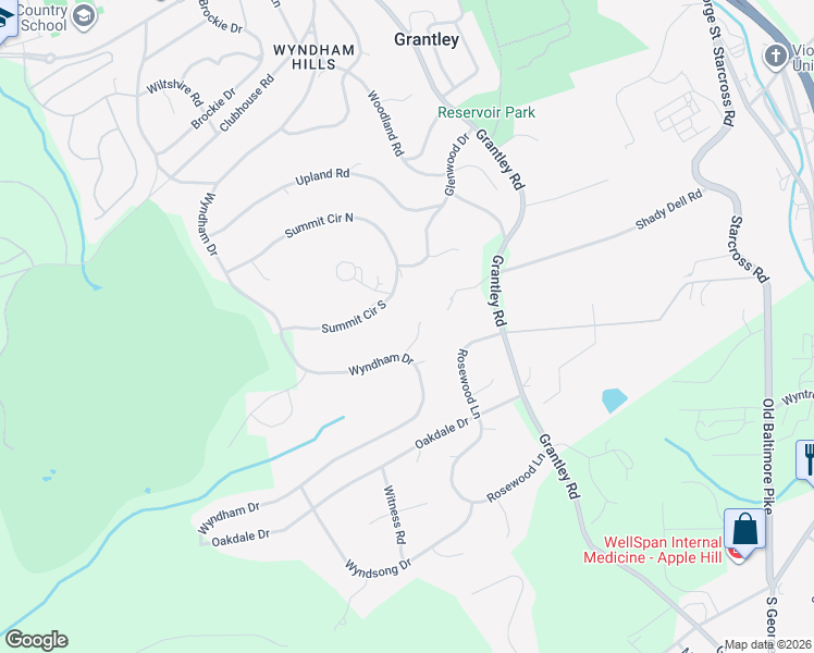 map of restaurants, bars, coffee shops, grocery stores, and more near 850 Westover Lane in York